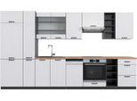 Vicco Cucina Componibile Fame-Line, 355 Cm , Pt Rovere, Bianco Casa Di Campagna/Antracite