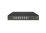 Levelone GES-2118 Switch Ethernet Gigabit Gestito L2 16 Porte RJ-45 2 Sfp Nero