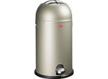 Wesco MüLleimer Kickmaster, Abfallsammler, Tretabfallsammler, Stahlblech, Neusilber, 33 L, 184631-03