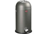 Wesco MüLleimer Kickmaster, Abfallsammler, Tretabfallsammler, Stahlblech, Graphit, 33 L, 184631-13