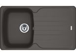 Lavello Franke Antea Azg 611-86 In Silver Grey Con Manopola Eccentrica Cromata / Dimensioni Del Foro 760 X 480 Mm R27 / Lavello In Granito