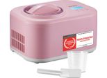 TZS First Austria - Eismaschine 1L mit Kompressor 3 in 1 - Ice Cream Maker 100W selbstkühlend für Frozen Joghurt, Sorbet & Eiscreme - Kleine Speiseeismaschine inkl. Rezeptheft, Messbecher & Spatel