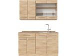 Vicco Cucina Monoblocco Fame-Line, 140 Cm , Pl Rovere, Quercia Dorata/Quercia Dorata