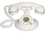 Brondi Vintage 10 Telefono Analogico Bianco Stile Retrò Per Anziani Da Scrivania