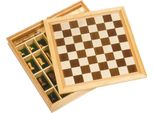 Goki 56953 Set Di Scacchi, Regina E Mulino, Naturale/Marrone (1 Set)
