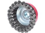 Ks Tools Spazzola A Tazza In Filo D'acciaio 0,5 Mm, ø 90 Mm, 340.0024