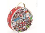 Janod Puzzle Rotondo Dei Vigili Del Fuoco 208 Pezzi Puzzle Giocattolo Per Bambini