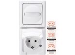 Kopp Elektrotechnik Kopp Apwg Blue Electric 1308.0200.0 Combinazione Schuko E Commutatore Bianco Se