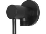 Valvola Angolare Rotonda, 1/2 X 3/8, Nero / Spedizione, 24H