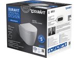 Set Duravit Wwc Me By Starck, Senza Bordo, Durafix Ts, Bianco, Incl. Sedile Wc Con Funzione Soft-Close.