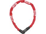Lucchetto A Catena Abus Steel-O-Chain 5805C - Lucchetto A Combinazione In Catena D'acciaio Spessa 5 Mm - Livello Di Sicurezza Abus 4 - 75 Cm - Rosso