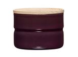 Vaso Riess Con Coperchio In Frassino Ø8Cm 0,19L Smalto Melanzana