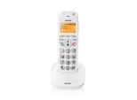 Brondi Bravo Bright Telefono Cordless Dect Bianco Per Anziani Con Tasti Grandi