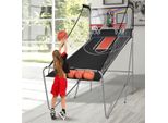 COSTWAY Basketballkorb Basketball Automat inkl. 4 Bällen klappbar Basketballständer Basketballspiel Schießmaschine