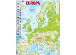 Larsen Puzzle Mappa Europa - Geografica Con Animali, 87 Pz.