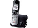 Panasonic KX-TG6851JTB Telefono Cordless Dect Nero/Grigio Con Display 1.8" E Vivavoce"