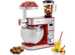 Syntrox Germany Küchenmaschine Ziglus 10L 2000W mit Fleischwolf Rot