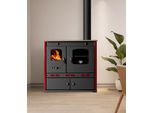 Stufa A Legna Eek A+ Con Vano Cottura E Piano Di Cottura Stufa A Legna Perfect Lux Eco Stufa A Legna Da 7,5 Kw Stufa A Fuoco Continuo Stufa Per Officina Stufa Svedese Stufa Per Cabina Stufa Per Riscaldamento