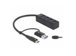Delock 63828 Delock 4 Port Usb 3.2 Gen 1 Hub Mit USB-C Oder USB-A