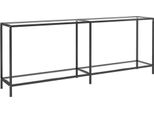 Syfax™ Tavolo Consolle Trasparente 200X35X75,5 Cm In Vetro Temperato