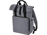 Bagbase - Borsa Per Laptop, Roll Top BC4941 (Taglia Unica) (Grigio Screziato)