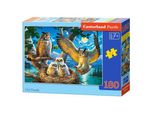 Castorland Puzzle Della Famiglia Dei Gufi 180 Pezzi