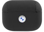 Bmw Bmap2Sslbk Airpods Pro 2 (2022/2023) Cover Czarny/Nero Geniune Pelle Logo Argento
