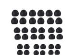 Inf Cuscinetti Auricolari In Silicone Per Cuffie Intrauricolari Da 4,5-6 Mm Nero