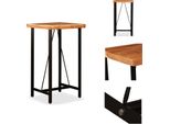 Vidaxl Tavolo Da Bar In Legno Massiccio Di Acacia 60 X 60 X 107 Cm - Tavoli Da Pranzo