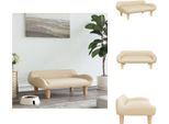 Vidaxl Letto Per Cani In Tessuto Crema 70X40X24 Cm - Letti Per Cani