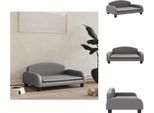 Vidaxl Letto Per Cani Grigio 70X45X30 Cm In Pelle Finta - Letti Per Cani
