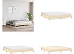 Vidaxl Struttura Letto Panna 180×200 Cm In Tessuto - Struttura Letto - Cornici Letto - Struttura Letto - Letto