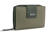 Bugatti Portafoglio Ladies Zip Wallet Green Cachi