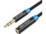 Cable Audio Braided 3.5Mm Male-Female Vention VAB-B06-B500-M 5M Black