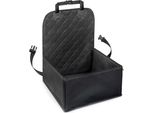 Seggiolino Auto Wiltec Per Cani Di Piccola E Media Taglia 100X45 Cm Con Cintura Di Sicurezza, Seggiolino Per Cani Per Sedili Anteriori E Posteriori, Nero