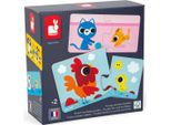 Janod Puzzle Game - Giocattolo Educativo Gli Animali E I Loro Piccoli Scatola Di Cartone