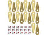 Set Di Lame Per Tosaerba Robot Wiltec 49 X 19 Mm - 18 Pezzi - Lame Per Tosaerba Robot, Lame Di Ricambio Per Tosaerba Compatibili Con Vari Modelli