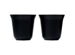 Tazza Da Espresso "Duo"", Acciaio Inox, 80Ml - Confezione Da 2 PF4495 (Taglia Unica) (Nero)"