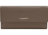 Lazarotti Pelle Portafoglio Bologna Leather Wallet With 12 Card Slots Taupe Marrone
