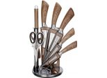 Elitehoff Set Di 9 Coltelli Da Cucina In Un Supporto Con Un Temperino E Forbici E6265