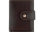 Bugatti Porta Carte Di Credito Neaples Mini Wallet Brown Marrone Scuro