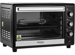 Kraft&Dele | Mini Forno, Forno A Convezione Da Tavolo, 45 L, 2000 W, Illuminazione Interna, 6 Funzioni, Temperatura Fino A 230 °C, Doppia Porta In Vetro, Spiedo Girevole Incluso, Calore Superiore, Calore Inferiore, Ventilazione, Frontale In Vetro A Specchio
