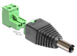 Delock 65422 Adapter Delock Terminalblock 2Pin -> Dc 2,1 X 5,5Mm St 2-Tei