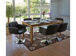 Set Di 6 Sedie Da Sala Da Pranzo Orlando, Sedia Da Cucina Girevole, Pelle Finta Cromata Certificata Mvg ~ Marrone