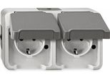 Presa A Spina Doppia Merten Schuko. MEG2321-8029 Grigio Chiaro Aquastar MEG2321-8029 MEG2321-8029 (MEG2321-8029)