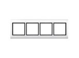 Merten Frame 4-Gang 400419 Aquadesign Bianco Polare 400419 400419 (400419)