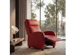 Poltrona Tv Poltrona Reclinabile Denver, Pelle Finta ~ Rosso