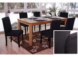 Set Di 6 Sedie Per Sala Da Pranzo Sedia Da Cucina Littau ~ Tessuto, Nero, Gambe Scure