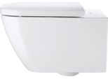 Wc Suspendu Duravit Happy D.2, à Fond Creux, Sans Bord, 540Mm, Avec Fixation Non Apparente, 22220900001, 22220900001