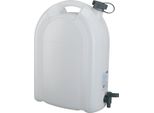 Pressol Tanica D'acqua 20L In Polietilene Bianco Impilabile Con Rubinetto Di Scarico - 21177